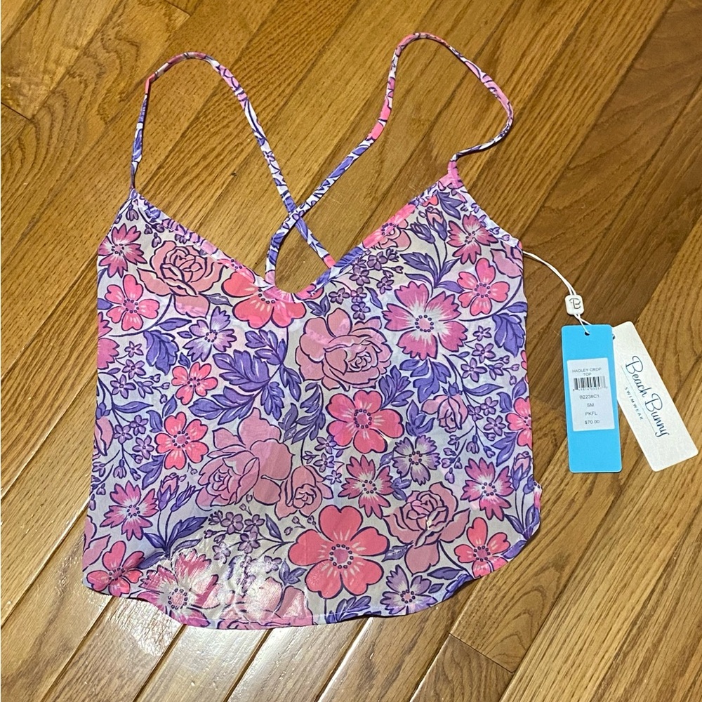 Beach Bunny Floral Hadley Crop Top - Beach Coverup